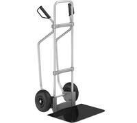 Carretilla de aluminio para sacos con listones de deslizamiento eurokraft pro, A x P de la pala 450 x 500 mm, negra