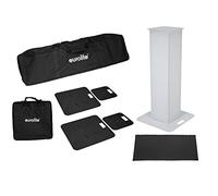 EUROLITE 2 soportes de 100 cm, incluye funda y funda, color negro | Juego de 2 soportes para cabezales móviles