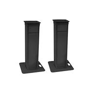EUROLITE 2 soportes de escenario variables, incluye funda y bolsa, color negro