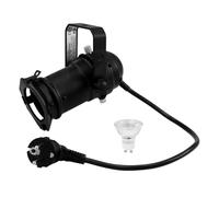Eurolite 20000559 Juego de mini focos Gu-10 y bombilla Gu10 230 V LED SMD 7 W 3000 K, blanco cálido