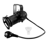 Eurolite 20000559 Juego de mini focos Gu-10 y bombilla Gu10 230 V LED SMD 7 W 3000 K, blanco cálido