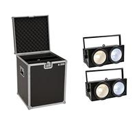 EUROLITE Audience Blinder - Juego de 2 bombillas LED COB COB CW/WW de 100 W + carcasa