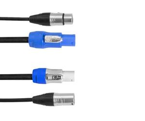 EUROLITE Cable combinado DMX P-Con/5 Pin XLR 1,5 m | Power DMX Hybrid cable
