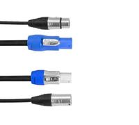 EUROLITE Cable combinado DMX P-Con/5 Pin XLR 3 m | Power DMX Cable híbrido