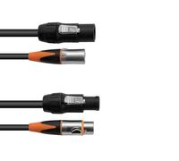 EUROLITE Cable combinado DT-2 DMX IP T-Con/3 Pin XLR 5 m | Cable híbrido de alta calidad