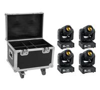 Eurolite EUROLITE Set 4x LED TMH-17 Spot + Case mit Rollen (20001012)