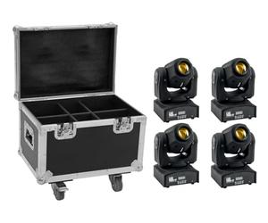 Eurolite EUROLITE Set 4x LED TMH-17 Spot + Case mit Rollen (20001012)
