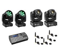EUROLITE Juego de 2 LED TMH-W63 + 2 LED TMH-S30 + USB QuickDMX + Easy Show
