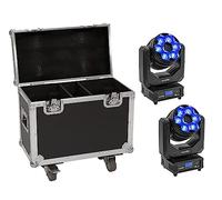 EUROLITE Juego de 2 luces LED TMH-H240 con efecto de flor y funda