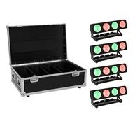 EUROLITE Juego de 4 bombillas LED PMB-4 COB QCL de 30 W + carcasa