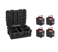 EUROLITE Juego de 4 carcasas de plástico AKKU UP-4 QCL Spot QuickDMX MK2