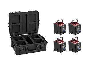 EUROLITE Juego de 4 carcasas de plástico AKKU UP-4 QCL Spot QuickDMX MK2