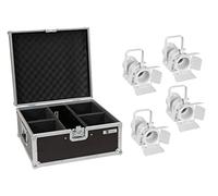 EUROLITE Juego de 4 luces LED THA-20 piezas TRC Theater-Spot ws + funda
