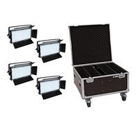 EUROLITE Juego de 4 paneles LED PLL-480 QCL + funda