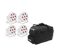 Eurolite LED SLS-7 - Lámpara de techo LED (7 x 10 W, incluye bolsa), color blanco