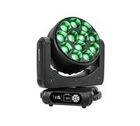 EUROLITE LED TMH-W480 Moving-Head Wash Zoom | Washlight con 12 LED RGB de 40W de alta intensidad de luz, zoom, control de píxeles, efectos de patrón