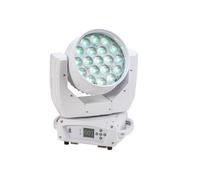 EUROLITE LED TMH-X4 Moving-Head Wash Zoom ws | Washlight con 19 potentes LED de 15 W (4 en 1), zoom motor y carcasa blanca