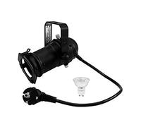 EUROLITE Light Design Dreesbach PAR-16 - Foco led (GU-10, 230 V, 7 W, 6400 K), color negro