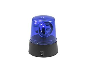 EUROLITE Mini luz de policía azul USB/batería