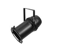 Eurolite PAR-64 COB 3000K 100W con Zoom y regulador de Intensidad, Color Negro, con COB LED 100 W Blanco cálido para producción de vídeo