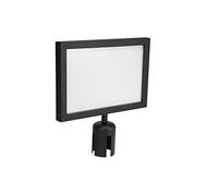 EUROLITE Señal de advertencia para Eurolite Barrier 317 x 215 sw | Soporte de señal (A4) para sistemas de cierre Eurolite