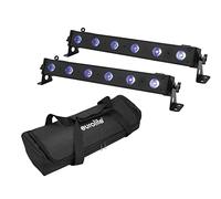 EUROLITE Set 2x LED BAR-6 QCL RGB+UV Leiste + Soft-Bag (20000660) marca Eurolite