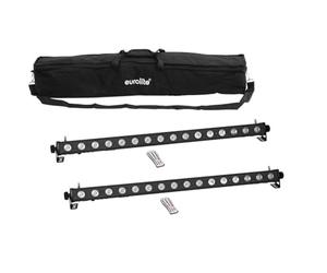 EUROLITE Set 2x LED PIX-16 QCL Leiste + Soft-Bag (20000991)
