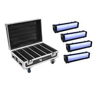 Eurolite Set 4X AKKU Bar-6 Flightcase con funzione di ricarica