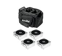 Eurolite Set 4X AKKU Luce Piatta 1 Cromo Soft Bag