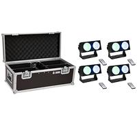 Eurolite Set 4X Led CBB-2 Cob RGB Bar + Case