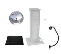 EUROLITE Set Bola de espejo 50cm con soporte de escenario variable + cubierta negro