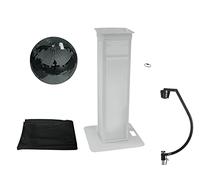 EUROLITE Set Bola de espejo 50cm negro con soporte de escenario variable + cubierta negro