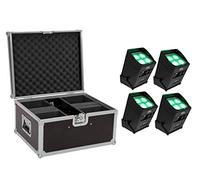 EUROLITE Set de 4 baterías UP-4 Entry QCL Spot QuickDMX + funda