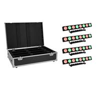 EUROLITE - Set de 4 LED PMB-8 COB QCL 30 W Bar + Case