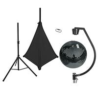 EUROLITE - Set de espejo de bola de 50 cm, color negro con soporte y tripod cover