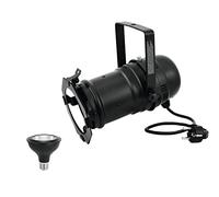 EUROLITE Set PAR-30 Spot sw + PAR-30 230V COB 12W E-27 LED 1800-3000K DIM2warm | Carcasa PAR-30 con casquillo E-27 incluye bombilla LED PAR-30 con moderna función de atenuación a calor