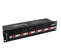 EUROLITE Tablero 6-S con 6x Contactos de Tierra Schuko