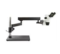 Euromex Microscopio stereo zoom NZ.1702-AP, 6.5-55x, brazo articulado, placa base, bino