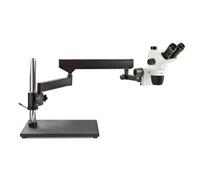 Euromex Microscopio stereo zoom NZ.1703-A, NexiusZoom EVO, 6,5x a 55x, soporte articulado, sin iluminación, trino