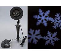 Euronatale Bufandas del Proyector LED para Exterior, Color Blanco, 42 cm