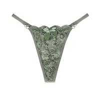Europa América Lencería Lencería Sexy de Encaje Tanga Talla Grande Ropa Interior Sexy, verde, XS