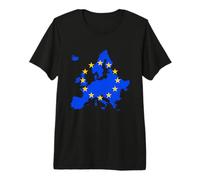 Europa, Bandera de la Unión Europea, Mapa de Europa. Camiseta Premium