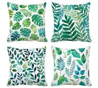 Europa Del Norte Funda Cojin 60X60 Sencillez Fundas Cojines Exterior Suave Cuadrado Cushion Covers Lavables con Cremallera Invisible para Verano Jardín Patio Dcoración Cushion Covers Juego de 4 21P-N