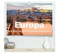 Europa - Eine Reise zu einigen der schönsten Hauptstädten. (hochwertiger Premium Wandkalender 2026 DIN A2 quer), Kunstdruck in Hochglanz: Erleben Sie ... einer beeindruckend Hauptstadt in Europa.