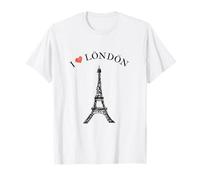 Europa Londres Gran Bretaña Torre Eiffel París Camiseta