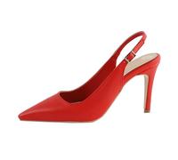 Europa y los Estados Unidos puntiagudos con cabeza en la espalda, tacones altos huecos, boca poco profunda con una palabra hebilla, sandalias de tacón alto para niña, cuña de corcho para mujer, Red