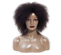 Europa Y Peluca Esponjosa Peluca Negra De Cabeza Explosiva De Pequeño Volumen Peluca Femenina De Párrafo Corto