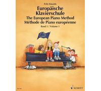 Europaische klavierschule 1 piano: German/French/English Book with Online Audio