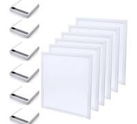 Europalamp - Pack de 6 paneles LED - 60 x 60 cm - 40 W - blanco frío - 6000 K - 4000 lúmenes - alta luminosidad, adaptación a falsos techos sin modificaciones