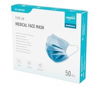 EUROPAPA® Blue Medical Tipo IIR Norma EN14683 TÜV Mascarillas Con CertificaciÓN Mascarillas QuirÚRgicas Protector Bucal De 3 Capas Mascarilla Desechable BFE ≥ 98%, 1 Caja (50 Piezas)